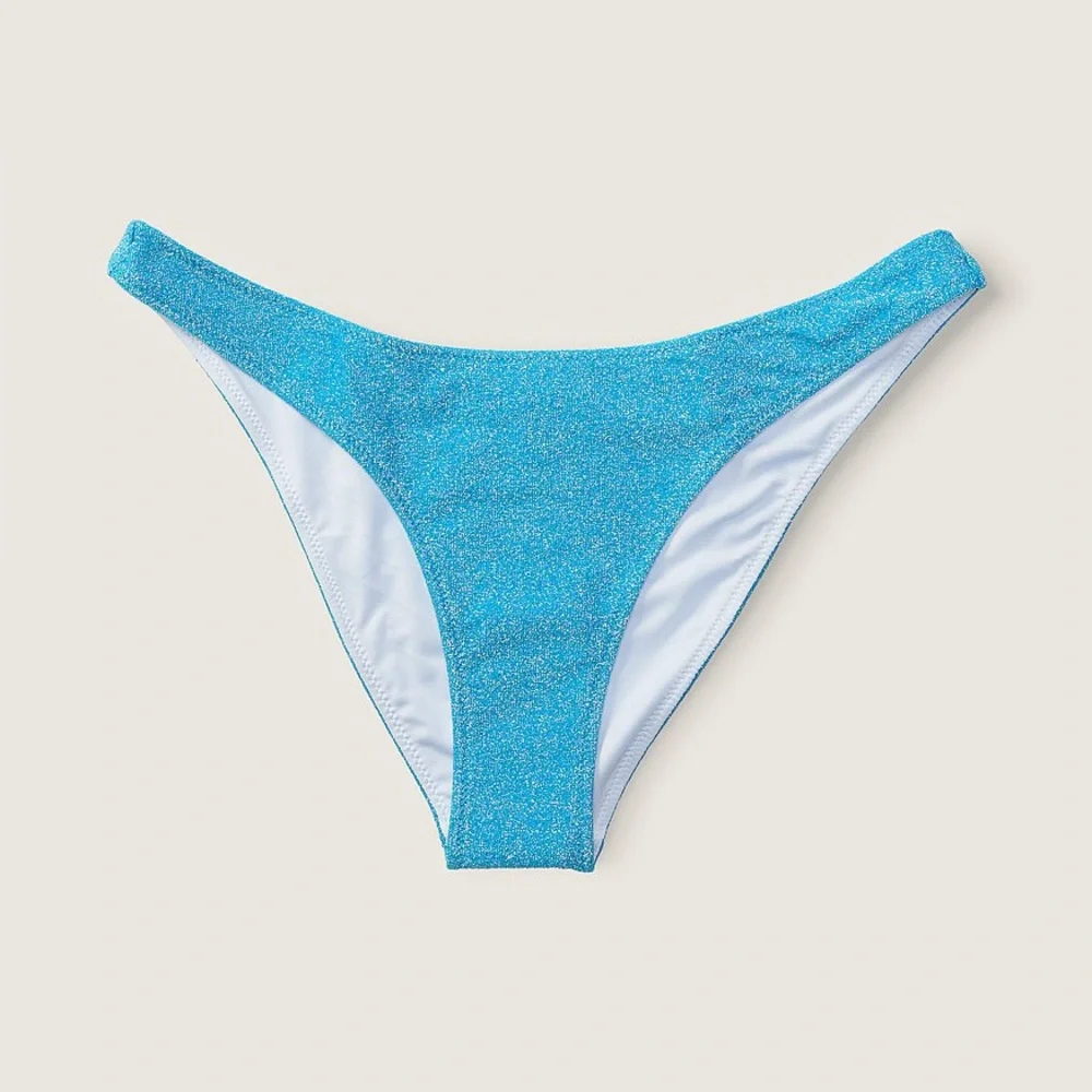 PINK SHIMMER BRAZILIAN BIKINI BOTTOM.  Size M.  New with tag.